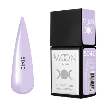 Гель-лак MOON FULL Amazing Color Gel polish №5040 пастельно-лавандовий, 12 мл
