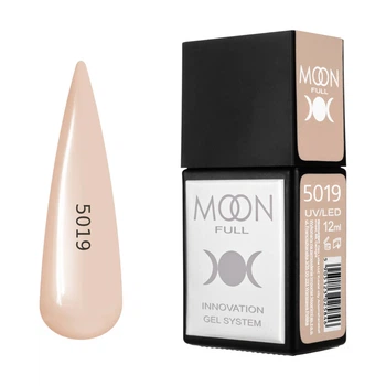 Гель-лак MOON FULL Amazing Color Gel polish №5019 светло-песочный, 12 мл