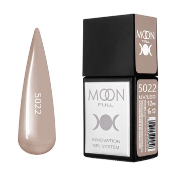 Гель-лак MOON FULL Amazing Color Gel polish №5022 серо-бежевый, 12 мл