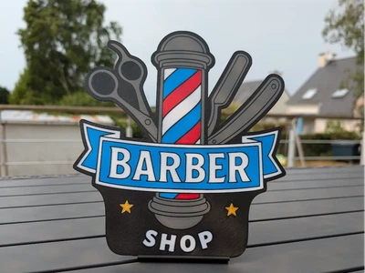 Декоративна вивіска Barber shop. Aivory