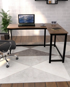 Письменный угловой стол в стиле лофт EcoLoft Контур DSP-1345-8 Дуб Ливорно