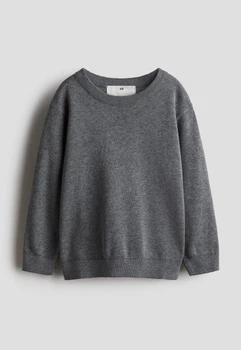 Дитячий светр для хлопчика H&M 110-116 см Темно-сірий (26010902C)