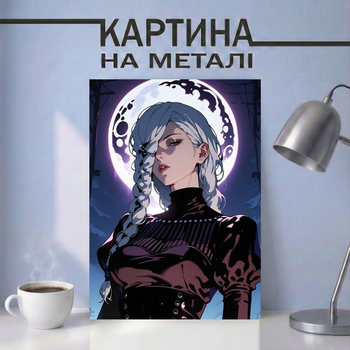 Аниме картина на металле 21х30 (А4) Магическая Битва (Jujutsu Kaisen) — с персонажем Мэй Мэй, уникальный подарок