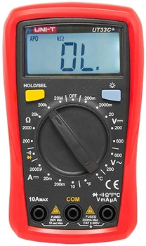 Багатофункціональний тестер напруги UNI-T 5019 UT33C+ (5900804005414)