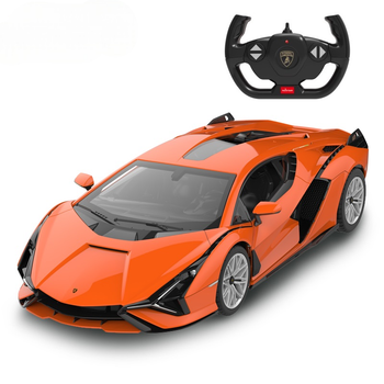 Машинка Rastar Lamborghini Sian FKP 37 на радиоуправлении 1:14 оранжевый 97700