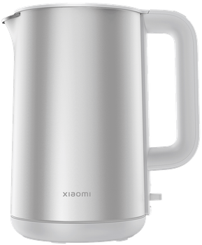 Електрочайник Xiaomi Double Wall Сріблястий (BHR9539EU) (60320/B7AFBF5QD02287) - Уцінка