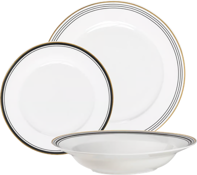 Serwis obiadowy Ambition Art Deco dla 6 osób 18-elementowy (5904134618535) (955555909526087) - Outlet