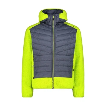 Куртка CMP Men's Unlimitech Jacket Hybrid with Fixed Hood Grey/Lime S (1097-34P1817-U911 46)