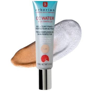 ERBORIAN CC Water Cream Clair Тонуючий крем для обличчя на основі центелли, 15 мл