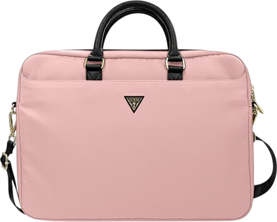 Torba na laptopa Guess Nylon Triangle Logo 16" Pink (GUCB15NTMLLP)