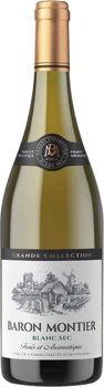 Вино Baron Montier Blanc Sec біле cухе 11.5% 0.75 л (3531380093674)