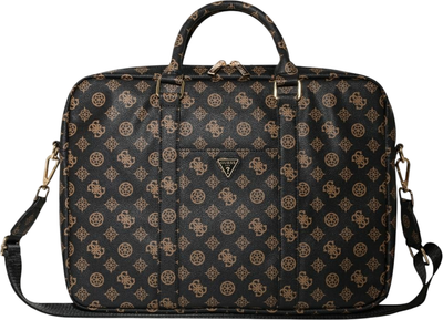 Torba na laptopa Guess 4G Peony Front Pocket Zipper Triangle Logo 16" Black (GUCB16PGPOSGNK)