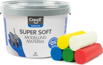 Набір для творчості Creall Super Soft 5 кольорів 1750 г 25020 (8714181250209)