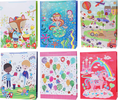 Zestaw torebek prezentowych Rozette Lux Dzieci 72 x 51 x 4.1 cm 12 szt (5907354062195)