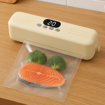 Вакууматор для продуктов + пакеты, с USB, 60 КПа
