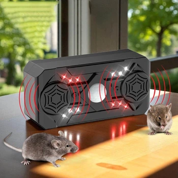 Ультразвуковой отпугиватель мышей и насекомых, 3 режима, USB