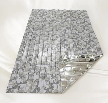 Тактическое зимнее термоодеяло Multicam Snow 210×130 см — снежный камуфляж