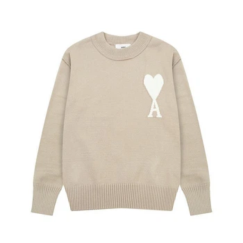 Свитер Ami Paris Ami de Coeur Sweater White Размер M Бежевый