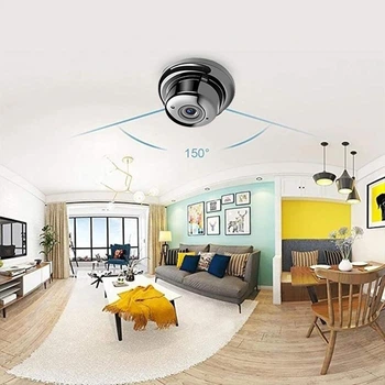 Мини WiFi камера видеонаблюдения 720p с микрофоном для внутреннего использования CMOS 1/4 дюйма
