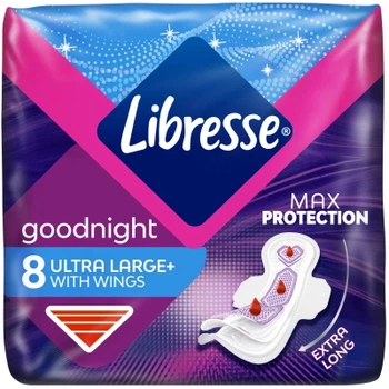 Гигиенические прокладки Libresse Ultra Goodnight Large 8 шт. (7322540960235)