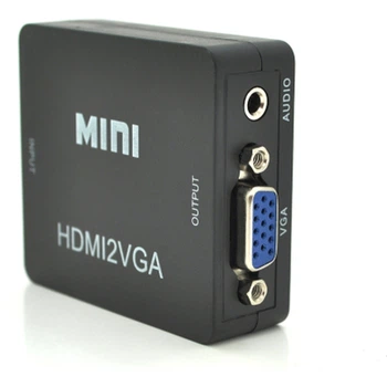 Перехідник HDMI F to VGA F 720P/1080P black Voltronic (YT-CM-HDMI/VGA-B)