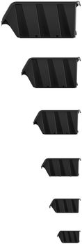 Набор лотков для мастерской Kadax KTR23 230 x 160 x 120 мм 50 шт. Черные (5903699456071)
