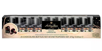 Шоколадні бутилочки Бейліс Antnon Berg Baileys Chocolate Bottles 24 шт, 375 г