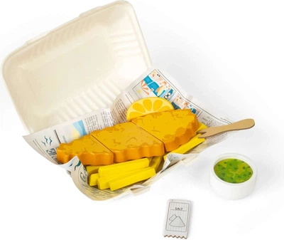 Zestaw do zabawy Bigjigs Toys Ryba i frytki 26 elementów 37028 (0691621850282)