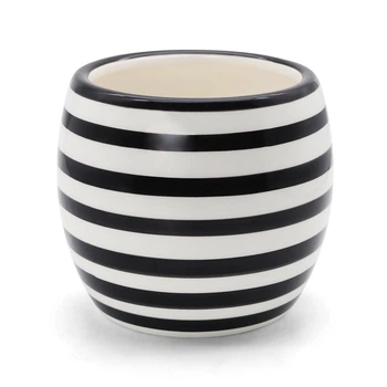 Горщик-кашпо для квітів DH-FLOWERS-27 WHITE/BLACK
