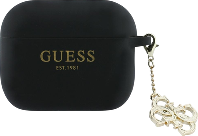 Etui Guess Silicone 4G Charm do Apple AirPods Pro 3 Black (GUAP3LECG4K)