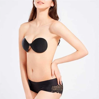 Самоклейний бюстгальтер-невидимка Fly Bra One Size чорний (K0760-2)