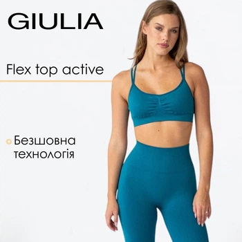 Топ женский H&M XAZ332397APRD XL Черный с белым и салатовым