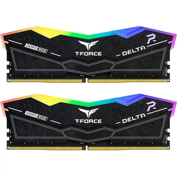 Модуль пам'яті TEAM DRAM DDR5 32GB KIT 2x16GB PC 6400 Team T-Force Delta RGB Black (FF3D532G6400HC40BDC01)