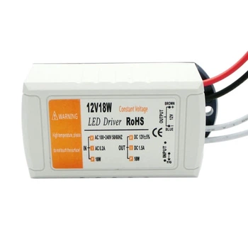 Джерело живлення світлодіодний трансформатор AC-DC 220-12V 18 Вт для світлодіодного тону