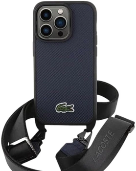 Etui Lacoste do iPhone 15 Pro Iconic Petit Pique Crossbody Navy (LCHCP15LSPVCV)
