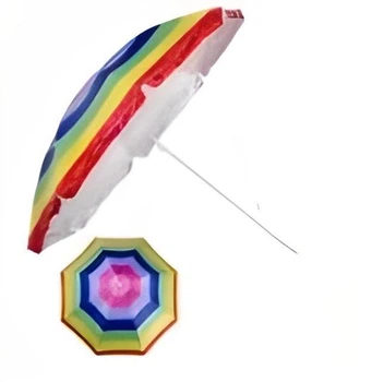 Пляжный зонт с наклоном 200 см Umbrella Anti-UV разноцветный (IS33)
