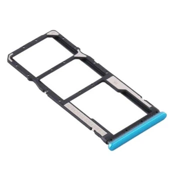 Держатель SIM-карты Xiaomi Redmi Note 9S, С разъемом на карту памяти, Зеленый - 234002