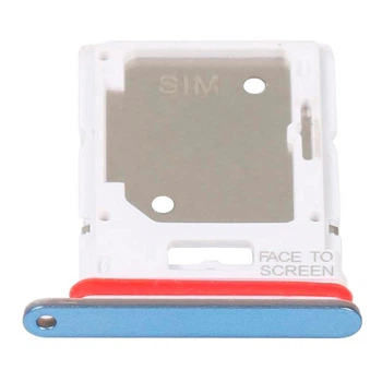 Держатель SIM-карты Xiaomi Redmi Note 11 Pro Plus 5G, С разъемом на карту памяти, Синий - 358965
