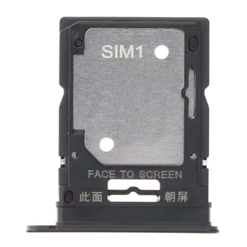 Держатель SIM-карты Xiaomi Redmi Note 11 Pro 5G, С разъемом на карту памяти, Черный - 394643