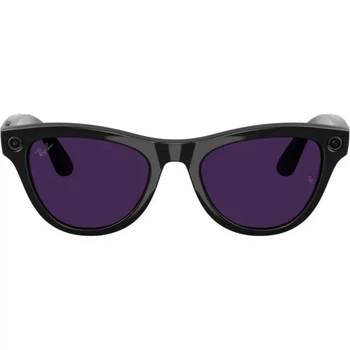 Смарт-окуляри Ray-Ban Meta Skyler Gen 2 St. Shiny Black Frame/Clear to Amethyst Transitions Lenses (RW4014 601/CH 52-20)
