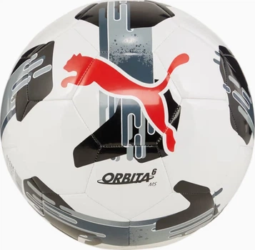 М'яч футбольний Puma Orbita 6 MS 084335-02 3 Біло-чорно-червоний (4067981498185)