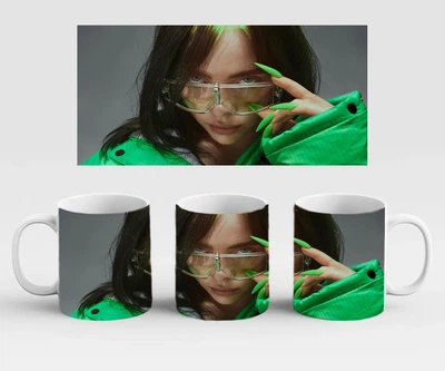 Керамическая чашка кружка с принтом Billie Eilish | Билли Айлиш 330 мл (#02)
