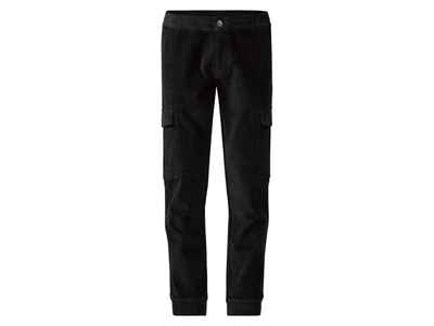 Брюки Slim Fit вельветовые для мужчины Livergy LYCRA® 414897 48(M) Черный