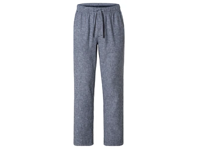 Брюки Regular Fit из смеси льна и хлопка для мужчины Livergy LIDL 442985 56(XL) Серый