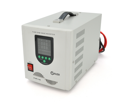 Джерело безперебійного живлення з чистою синусоїдою Europower EP-MPS-1500/12, 1050W, 30A, 2xSCHUKO, під зовнішню АКБ 12V, White