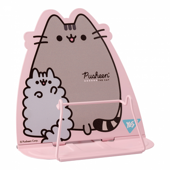 Підставка для книг Pusheen рожева металева 6 положень Yes (470515)