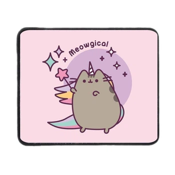 Игровая поверхность Коврик для мышки с оверлоком Pusheen Пушин 180х220 мм (ПУ000084)