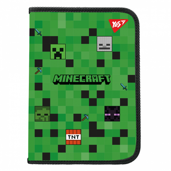 Папка факультативна пластикова на блискавці Yes Minecraft з кишенею А4