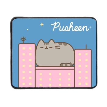 Игровая поверхность Коврик для мышки с оверлоком Pusheen Пушин 180х220 мм (ПУ000076)