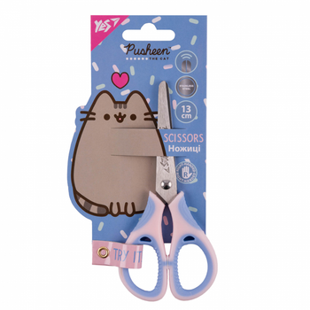 Ножницы Yes Pusheen 13см с резиновыми вставками